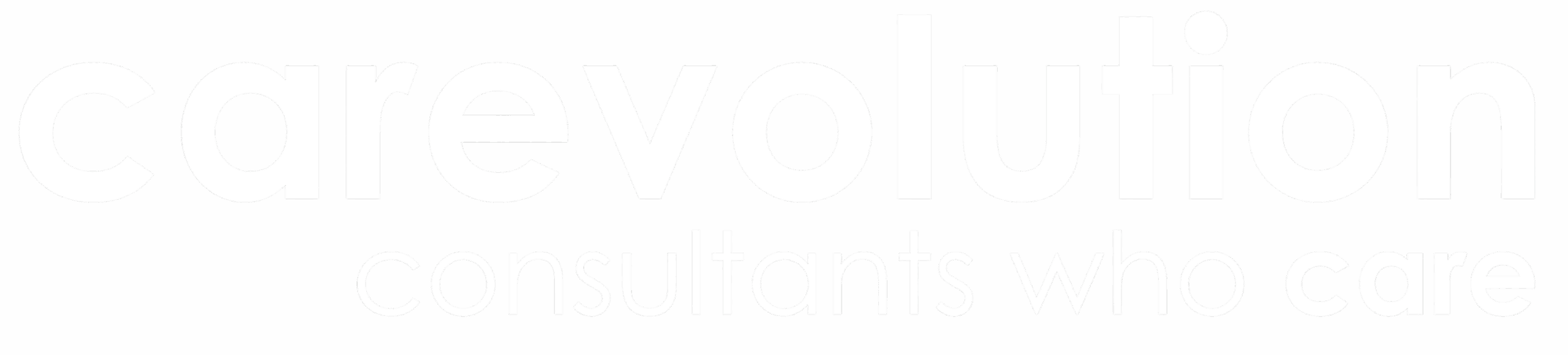 logo carevolution footer - wit